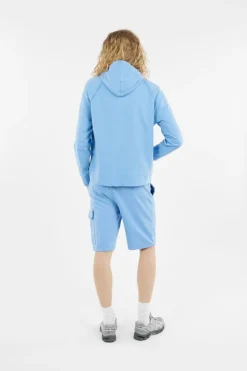 LIGHT FLEECE CARGO LENS SHORTS - Short | Bleu
