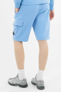 LIGHT FLEECE CARGO LENS SHORTS - Short | Bleu