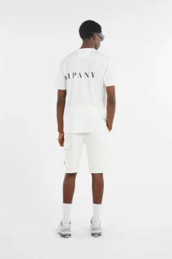 LIGHT FLEECE CARGO LENS SHORTS - Short | Blanc