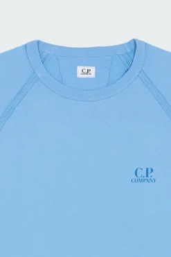 LIGHT FLEECE LOGO CREW NECK SWEATSHIRT - Sweatshirt | Bleu