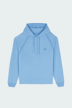 LIGHT FLEECE LOGO HOODED SWEATSHIRT - Hoodie | Bleu