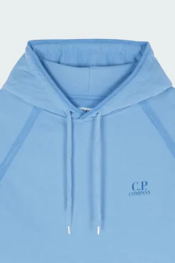 LIGHT FLEECE LOGO HOODED SWEATSHIRT - Hoodie | Bleu