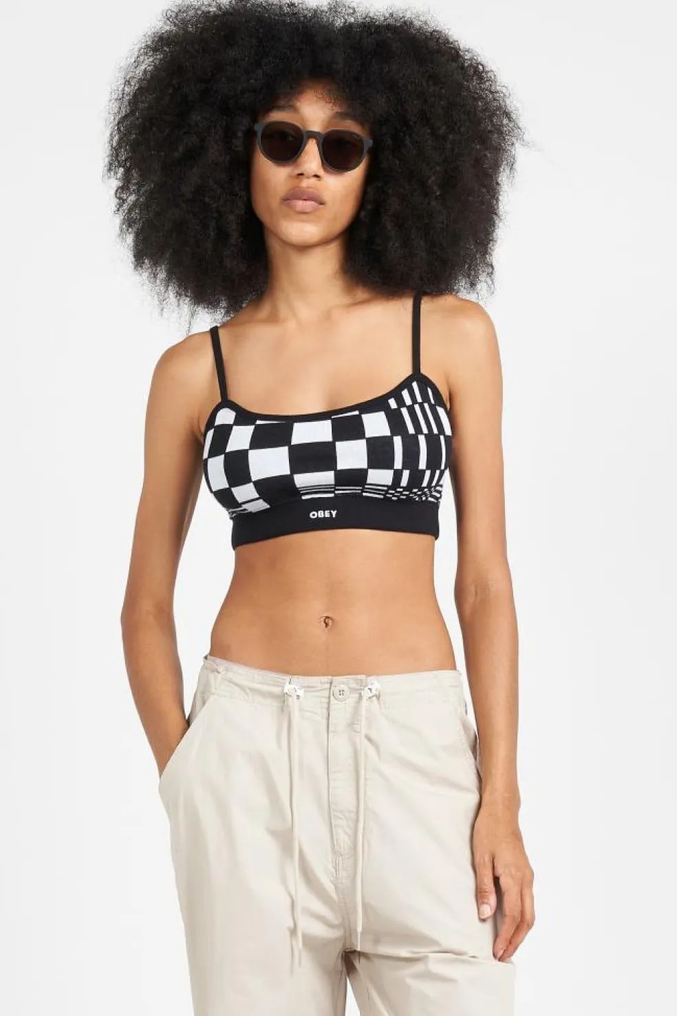 LILLIAN CROPPED TANK BKM - Top | Noir