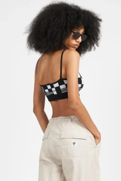 LILLIAN CROPPED TANK BKM - Top | Noir