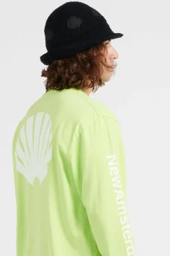 LOGO LONG SLEEVE - T-shirt | Jaune