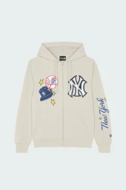 LOGOSLCT FZHD NA LIF - Hoodie zippé | Beige