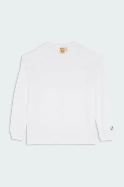 Long Sleeve Crewneck T-Shirt - T-shirt | Blanc