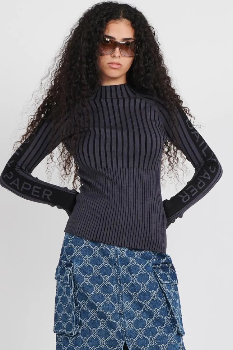 lore knit top - Pull | Gris