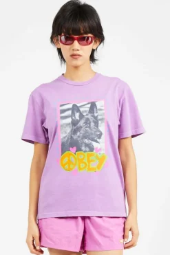 LOVE DOG MLP MULBERRY PUR - T-shirt manches courtes | Violet