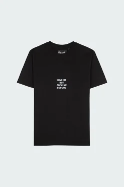 Love me but fuck me before - T-shirt | Noir