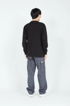 L/S American Script T-Shirt - T-shirt | Noir