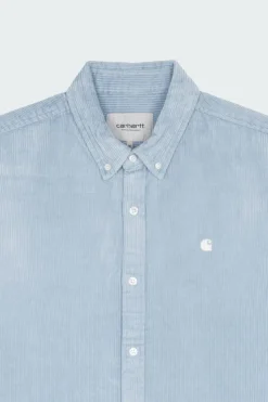 L/S MADISON CORD - Surchemise col américain en coton | Bleu