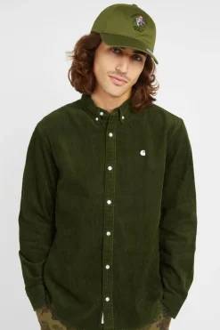 L/S MADISON CORD - Surchemise col américain en coton | Vert