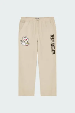 Lucky Nerm Wide Leg Drawstring Pants - Pantalon | Beige