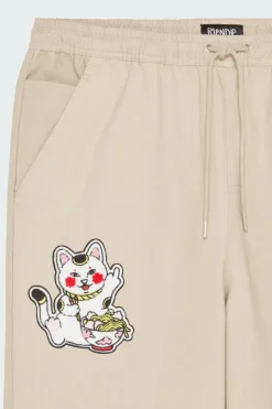 Lucky Nerm Wide Leg Drawstring Pants - Pantalon | Beige