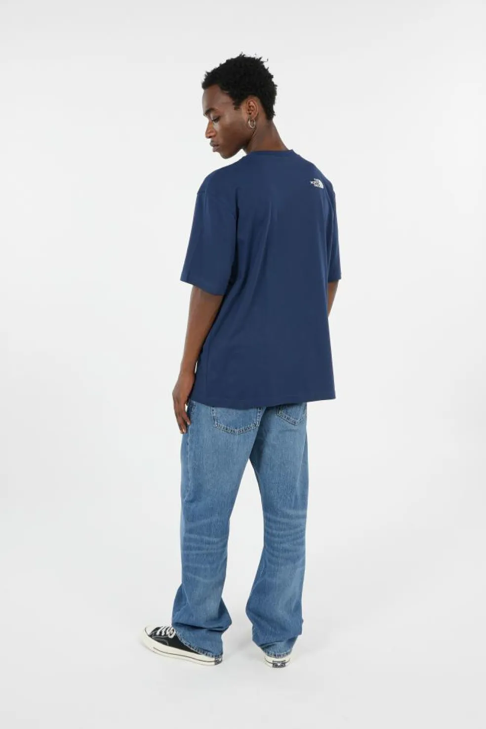 M SS ESSENTIAL OVERSIZE TEE - T-shirt | Bleu