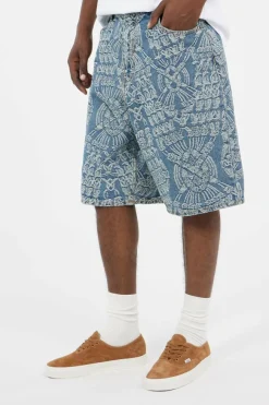 MACRAME DENIM - Short | Bleu