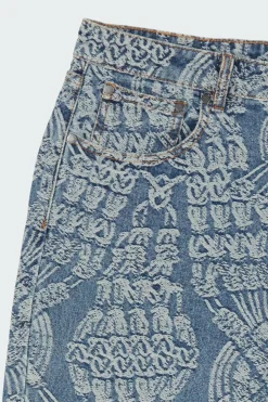 MACRAME DENIM - Short | Bleu