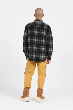 MAYHILL LS WOVEN BLACK/BLUE MIRA - Chemise | Multicolore