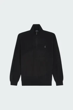 Mesh-Knit Cotton - Pull | Noir