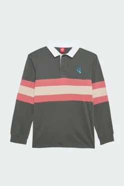 Mini Hand Stripe L/S Polo - Polo | Vert