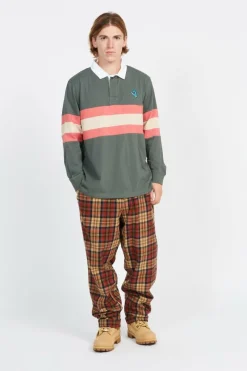 Mini Hand Stripe L/S Polo - Polo | Vert