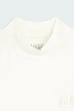 Mini Mock Neck LS - T-shirt | Blanc