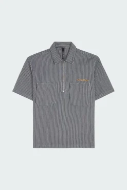 Mini Problemo SS Work Shirt - Denim - Veste | Bleu