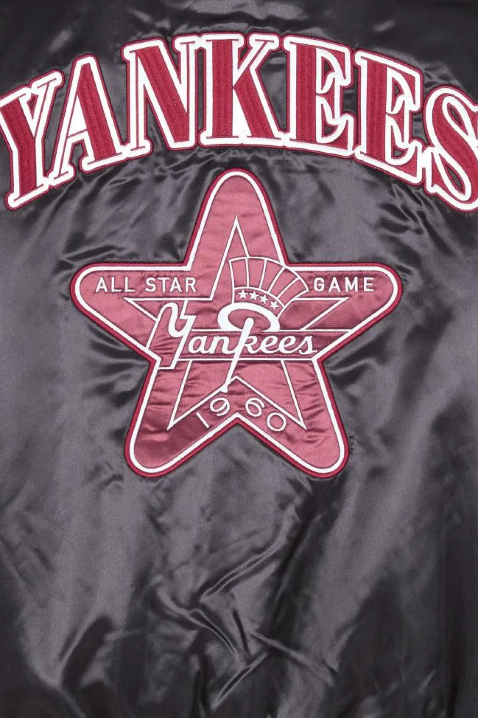 MLB SATIN VARSITY - bomber | Noir