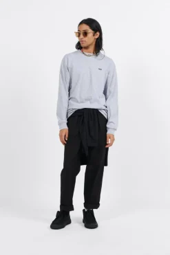 MN LEFT CHEST HIT LS ATHLETIC HEATHE - T-shirt manches longues | Gris