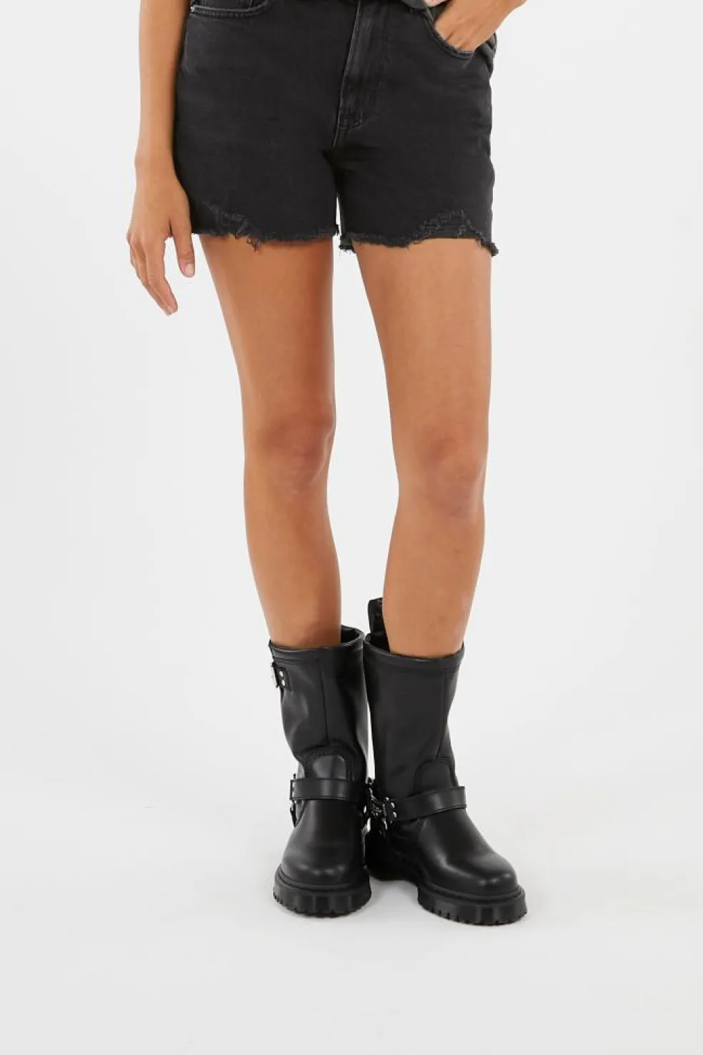 MOM SHORT CI8181 - Short | Bleu