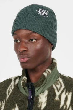 Mono Lined Oval Dot Beanie - Bonnet | Noir