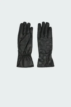 monogram leather - Gants | Noir
