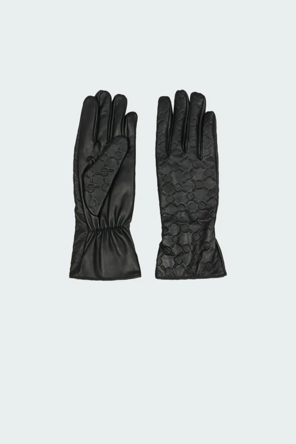 monogram leather - Gants | Noir
