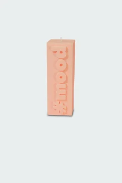 #MOOD SLOGAN BLOCK PILLAR CANDLE - Bougie | Orange
