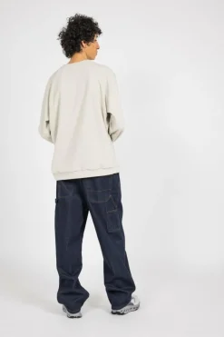 M's Micro D Crewneck - Sweatshirt | Beige