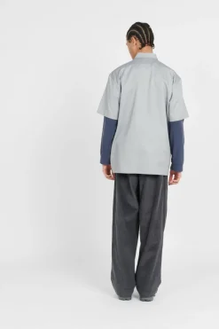 M's Micro D Crewneck - Sweatshirt | Bleu