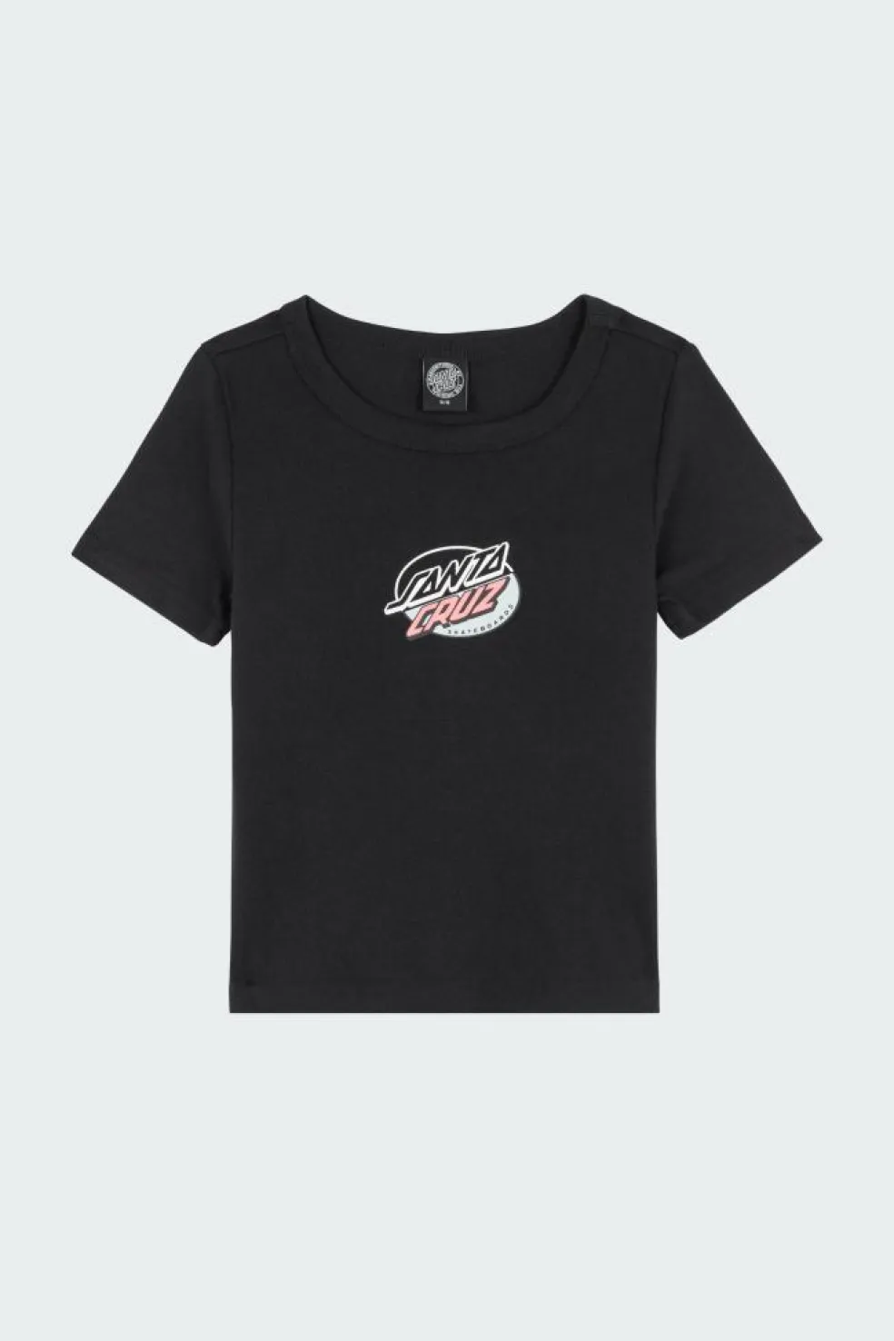 Mushroom Wave Dot Splice Center T-Shirt - Top | Noir