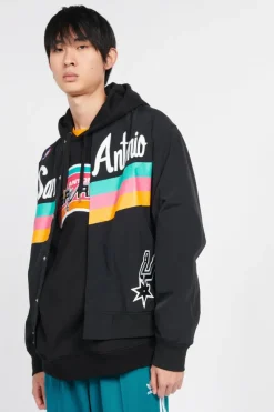 NBA AUTHENTIC WARM UP SPURS 94-95 - Veste | Noir
