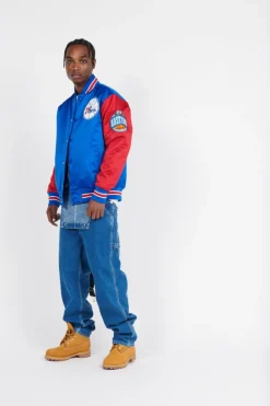 NBA PRIMETIME VINTAGE LOGO 76ERS - Bomber | Bleu