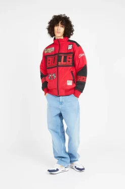 NBA SPEEDWAY UNISEX NYLON VARSITY JACKET BULLS - Veste | Noir