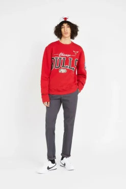 NBA THERE & BACK CREW BULLS - Sweatshirt | Rouge