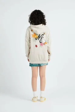 NE FLORAL GRAPHIC - Hoodie | Beige
