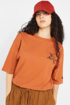 NE FLORAL GRAPHIC - T-shirt | Marron