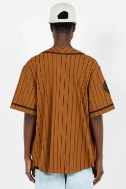 NE PINSTRIPE JERSEY - T-shirt | Beige