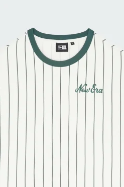 NE PINSTRIPE OS - T-shirt | Blanc