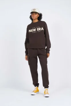 NE WORDMARK CREW - Sweatshirt | Marron