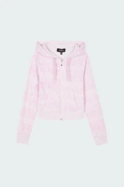 NGO GOTHIC - sweat zippé | Rose