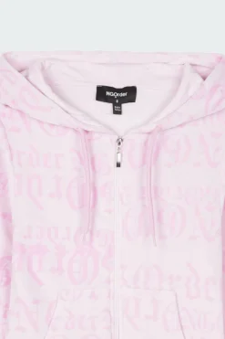 NGO GOTHIC - sweat zippé | Rose