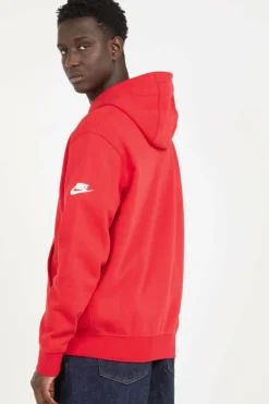 NIKE CLUB - Hoodie | Rouge